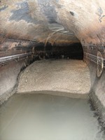 Sediment in afvoernet